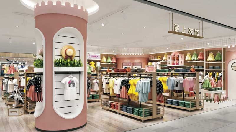 Clothing store rack 70