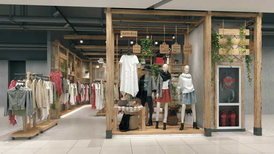 Clothing store rack 51
