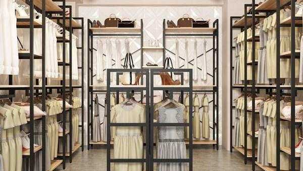 Clothing store display rack 1