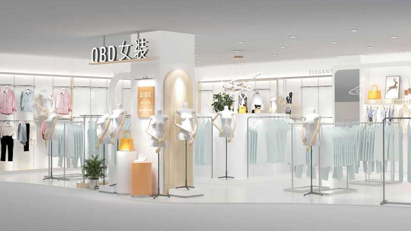 Clothing store display rack 1