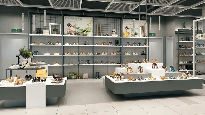 Clothing store rack 54