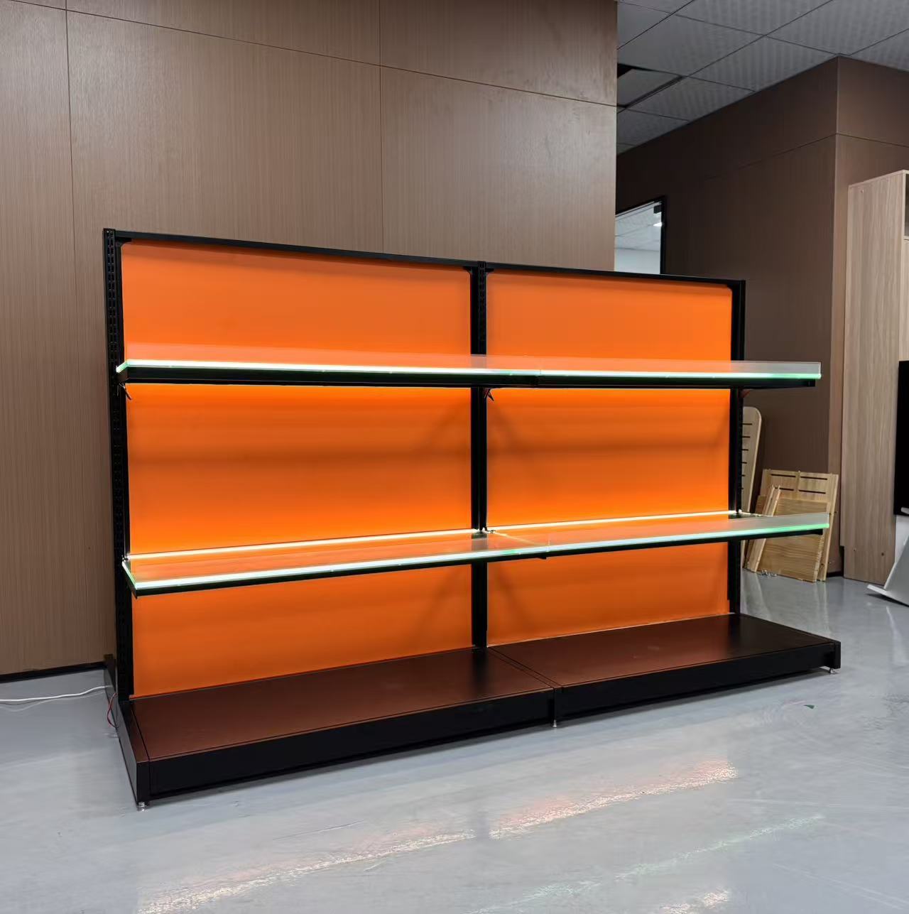 Cosmetics island display shelf 14