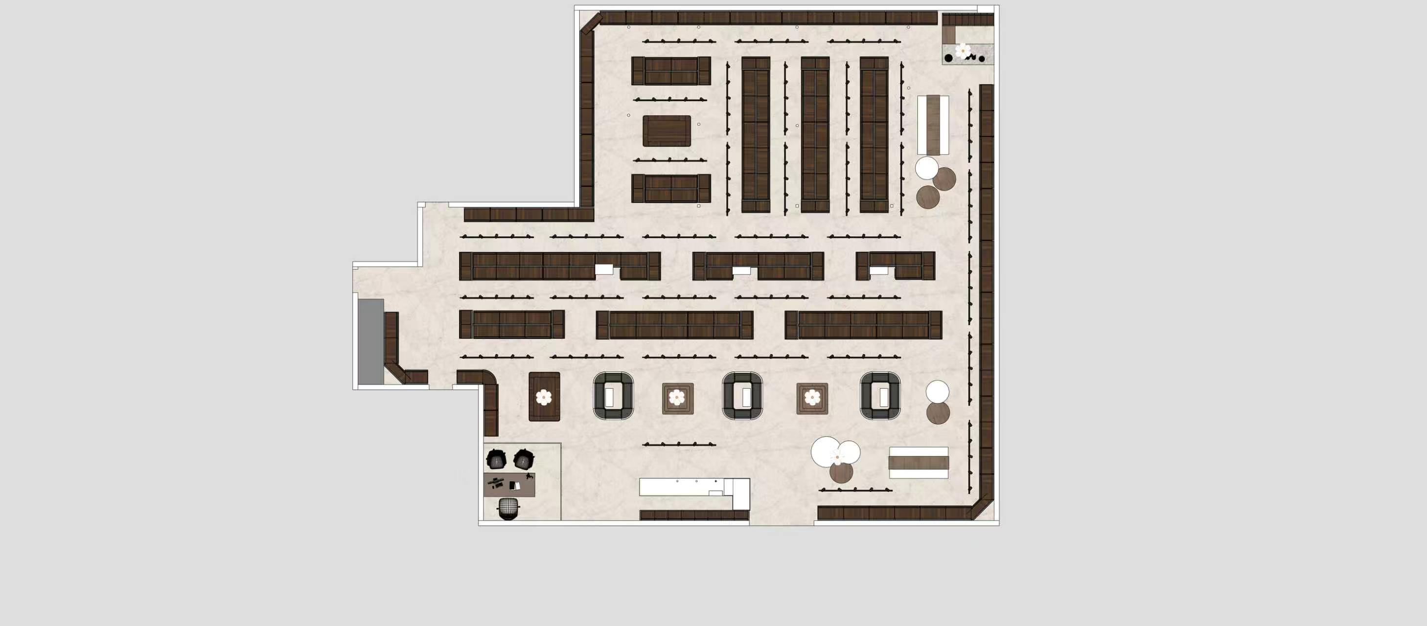 Kitchen store 3D layout design 11