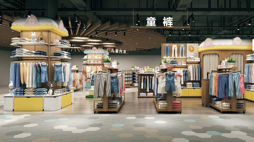 Clothing store rack 71