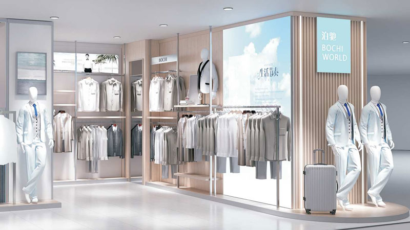 Clothing store rack 34
