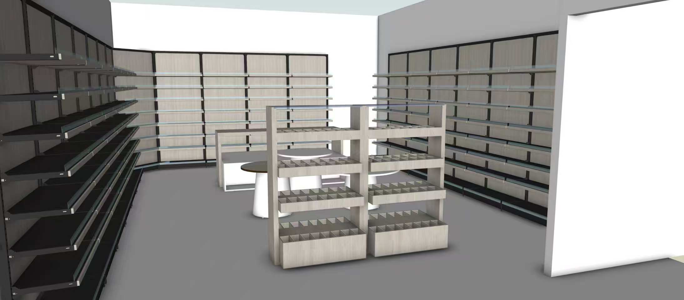 Kitchen store 3D layout design 8