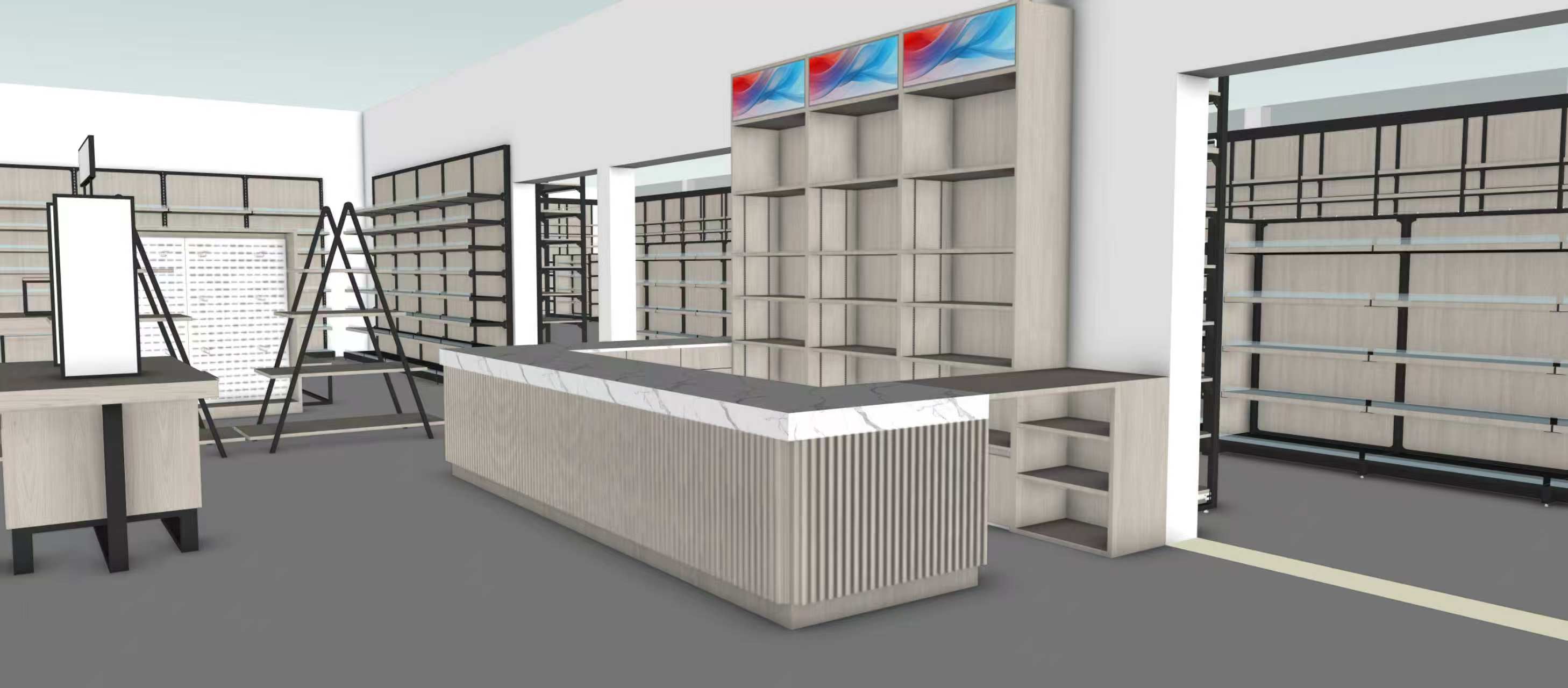 Kitchen store 3D layout design 9