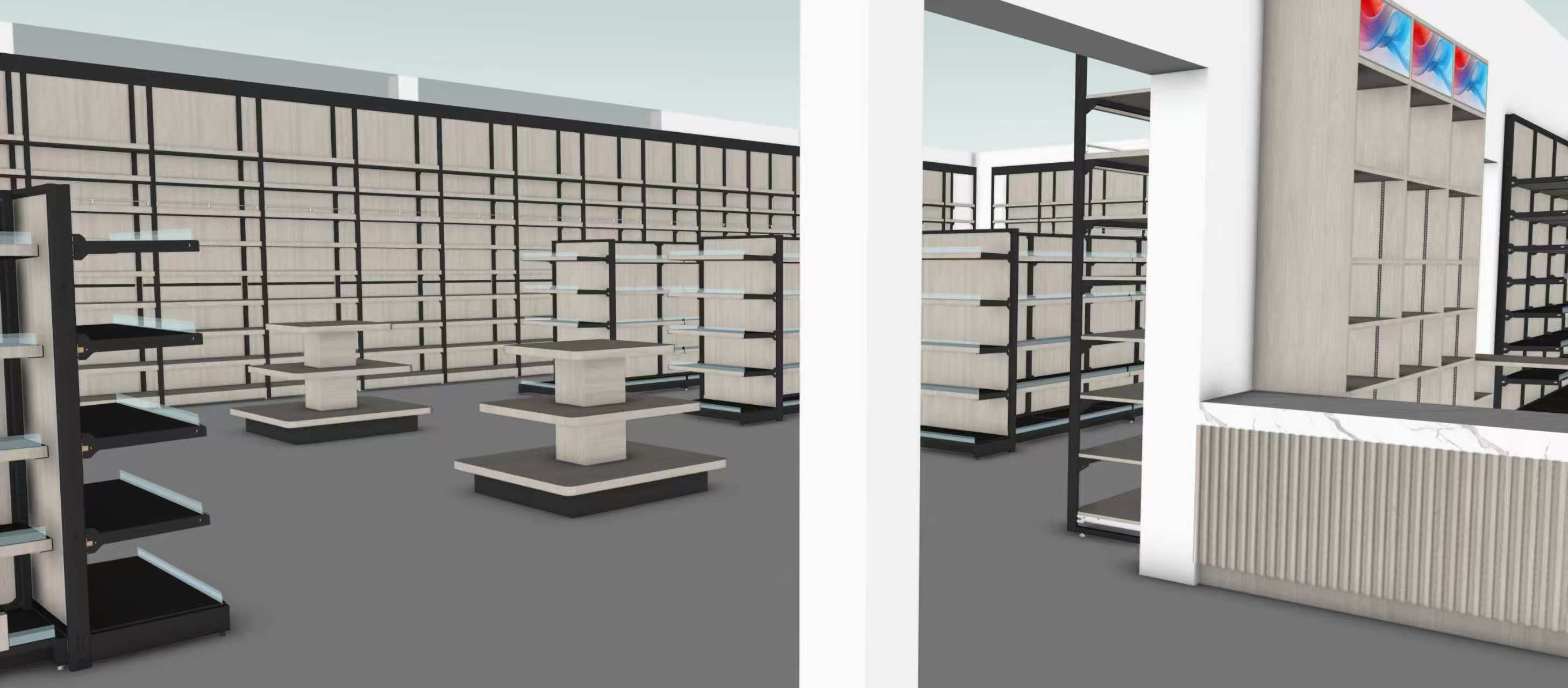 Kitchen store 3D layout design 7