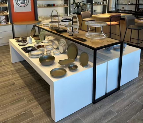 Kitchen island display shelf 4